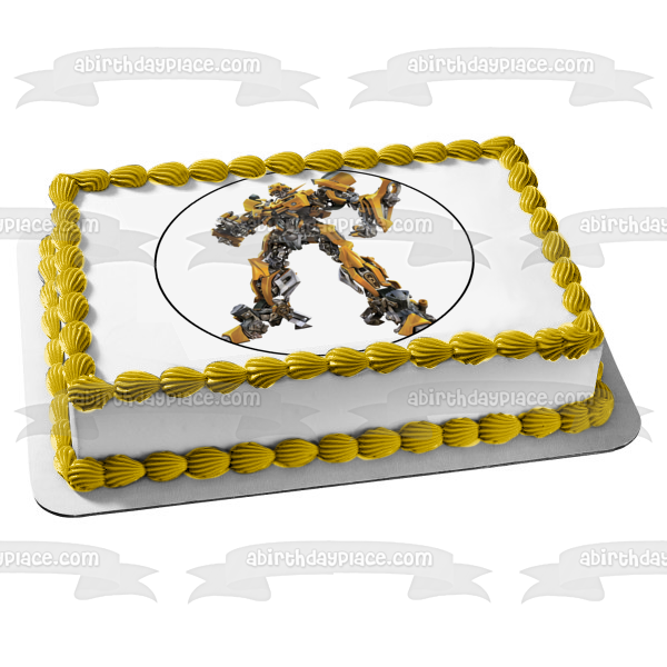 Transformers Bumblebee Edible Cake Topper Image ABPID12609