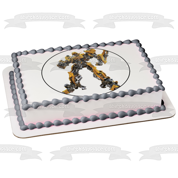 Transformers Bumblebee Edible Cake Topper Image ABPID12609