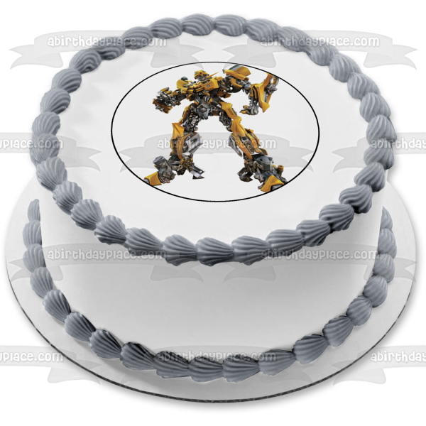 Transformers Bumblebee Edible Cake Topper Image ABPID12609