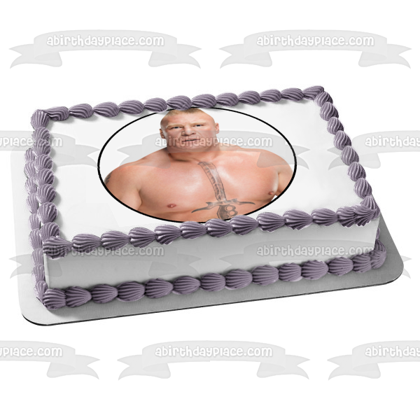 WWE World Wrestling Entertainment Brock Lesnar Edible Cake Topper Image ABPID12474