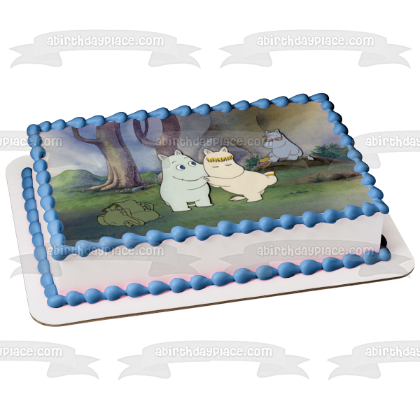 Moomins Snork Moomintroll Snorkmaiden Edible Cake Topper Image ABPID12588