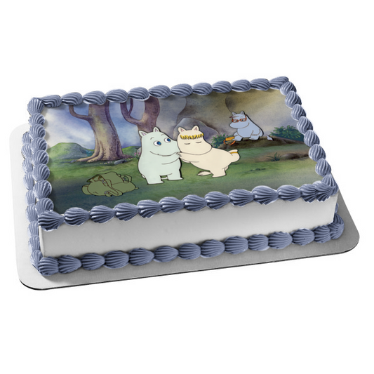 Moomins Snork Moomintroll Snorkmaiden Edible Cake Topper Image ABPID12588