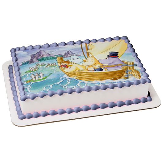 Moomins Moomintroll Snorkmaiden Moominpappa Little My Edible Cake Topper Image ABPID12594