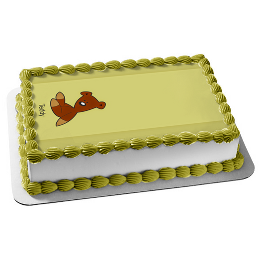 Imagen comestible para decoración de tarta con fondo verde de Mr. Bean Teddy ABPID12969 