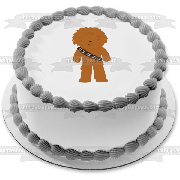 Star Wars Cartoon Chewbaca Edible Cake Topper Image ABPID12713
