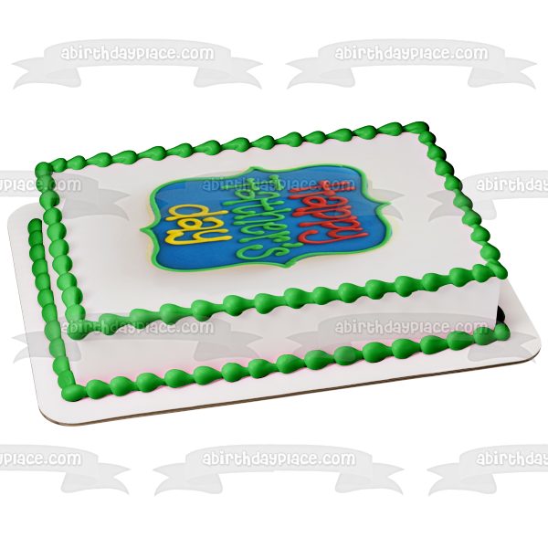 Happy Father's Day Colorful Edible Cake Topper Image ABPID54048