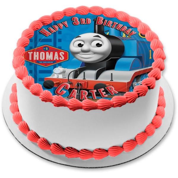 Thomas & Friends Thomas the Tank Engine Edible Cake Topper Image ABPID04025