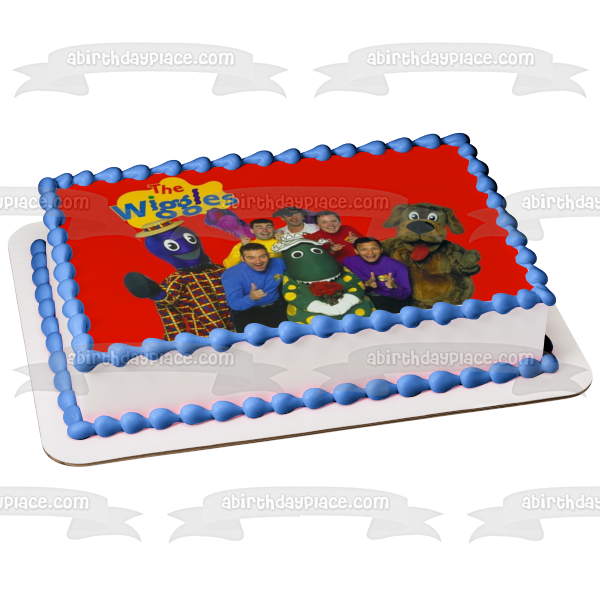 The Wiggles Greg Anthony Murray Jeff Dorothy the Dinosaur Captain Featherswood Edible Cake Topper Image ABPID12750