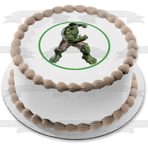 Marvel Avengers Comic Book the Incredible Hulk Edible Cake Topper Image ABPID12762
