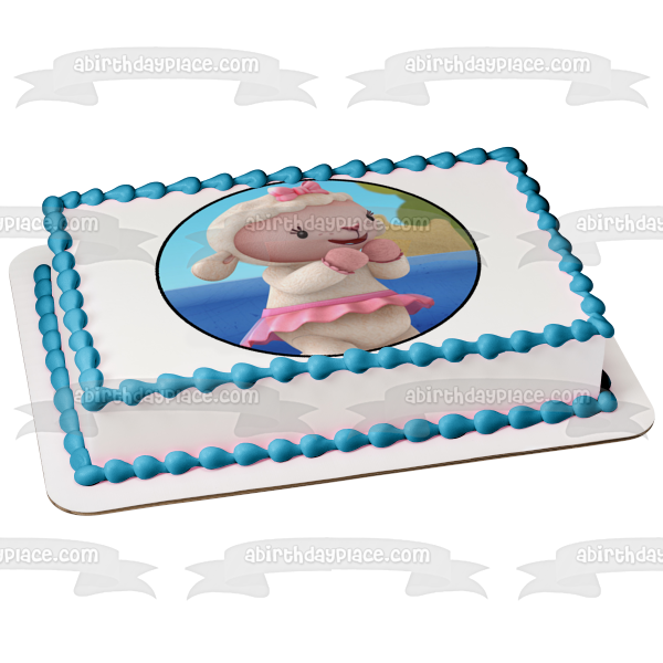 Doc Mc Stuffins Lambie Water Sandcastle Edible Cake Topper Image ABPID12776