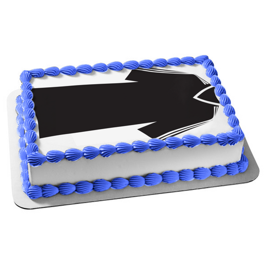 Soccer Jersey Sports Black White Edible Cake Topper Image ABPID13068