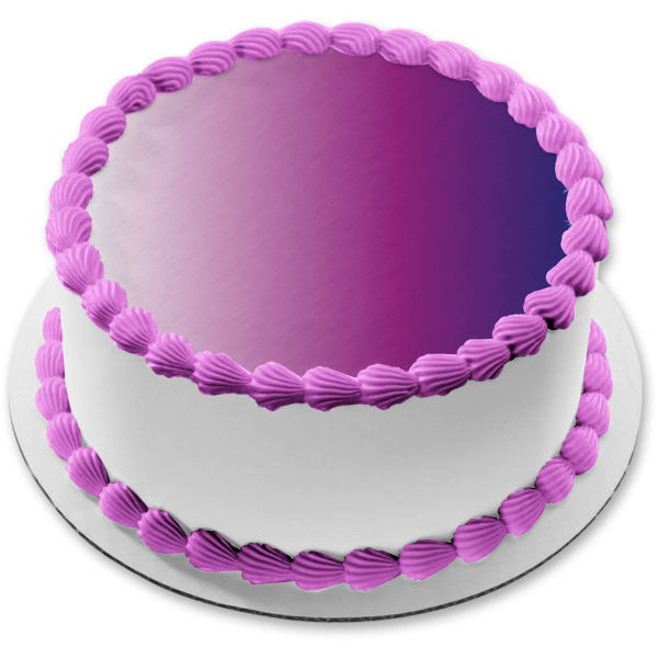 Purple Ombre Gradient Background Feathered Edges Edible Cake Topper Image ABPID13072