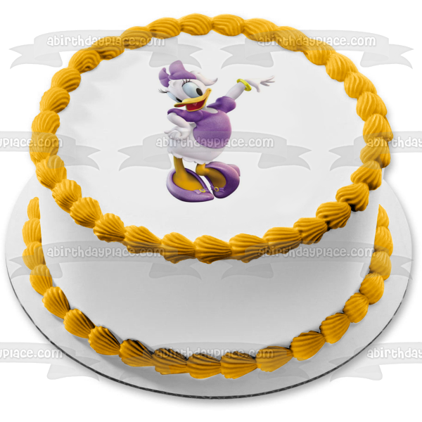 Walt Disney Daisy Duck Edible Cake Topper Image ABPID12856