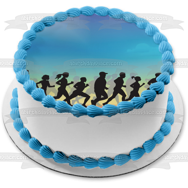 Marathon Runner Cake Topper