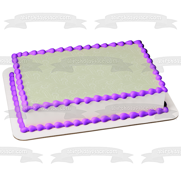 White Swirls Pattern Edible Cake Topper Image ABPID13130