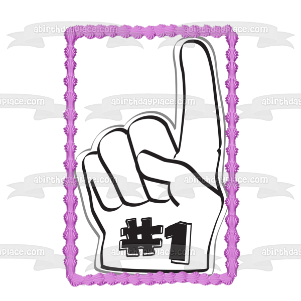 #1 Sports Finger Edible Cake Topper Image ABPID13565