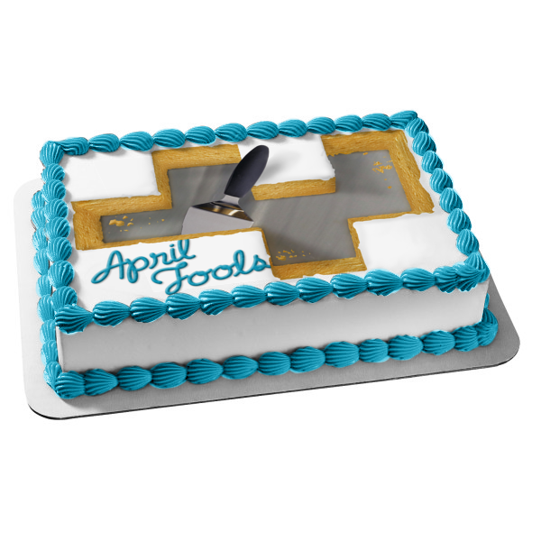 April Fools Day Edible Cake Topper Image ABPID13424