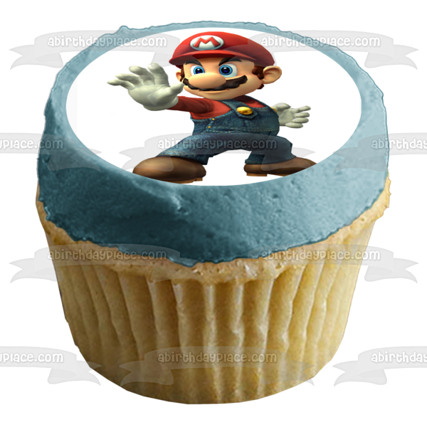 Super Mario Brothers Edible Cake Topper Image ABPID13640