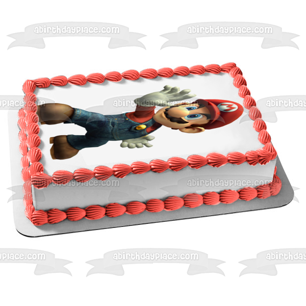 Super Mario Brothers Edible Cake Topper Image ABPID13640