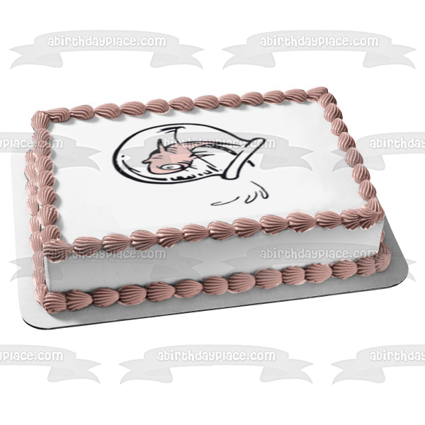 Dr. Seuss The Cat in the Hat Fish Edible Cake Topper Image ABPID14837