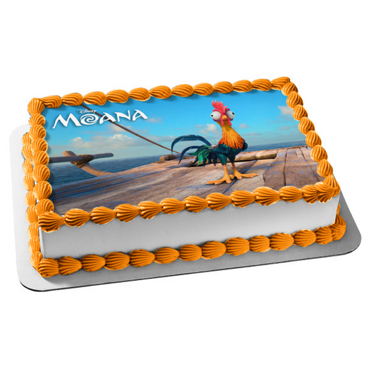 Disney's Moana Rooster Heihei Edible Cake Topper Image ABPID15000