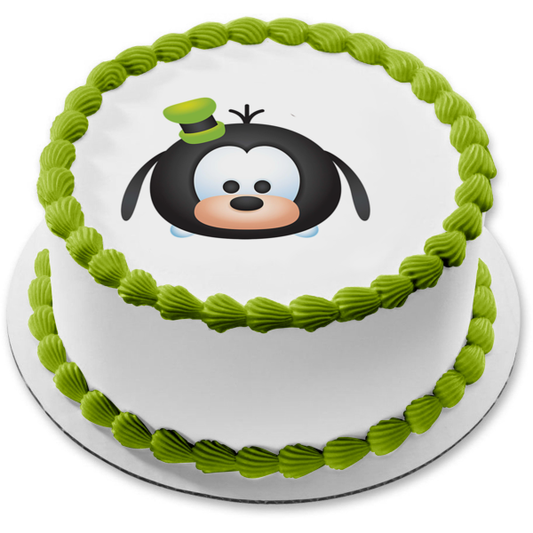 Adorno comestible para tarta con cara de Goofy de Disney Mickey Mouse y sus amigos, imagen ABPID15018 