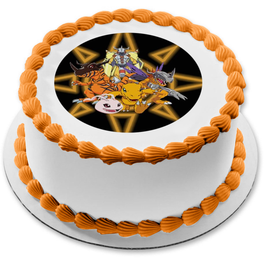 Digimon Agumon Tai Kamiya Gatomon Greymon Edible Cake Topper Image ABPID15022