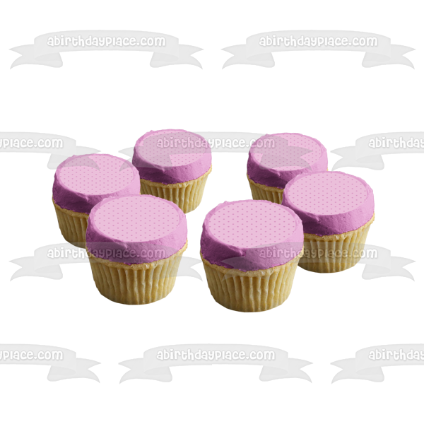 Purple Diagonal Polka Dots Light Purple Background Edible Cake Topper Image ABPID13470