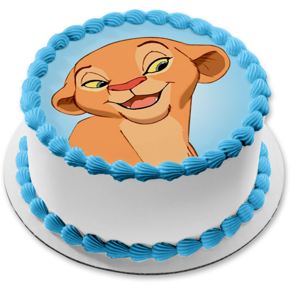 Disney The Lion King Nala Blue Background Edible Cake Topper Image ABPID15059