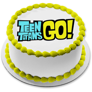 Teen Titans Go Logo Edible Cake Topper Image ABPID15079