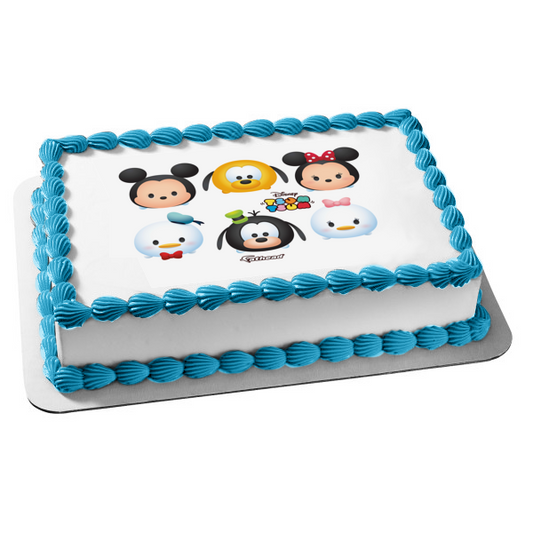 Disney Tsum Tsum Mickey Mouse Pato Donald Minnie Mouse Goofy Pato Donald Daisy Pato comestible decoración para tarta imagen ABPID15098 