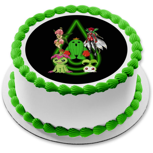 Digimon Togemon Mimi Tachikawa Lillymon Yuramon Nostalgia Edible Cake Topper Image ABPID15314