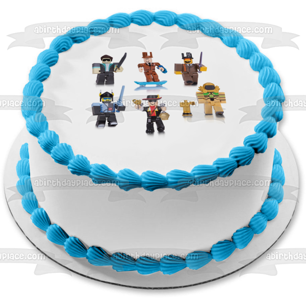 Legends of Roblox Various Famous Characters Edible Cake Topper Image ABPID15168