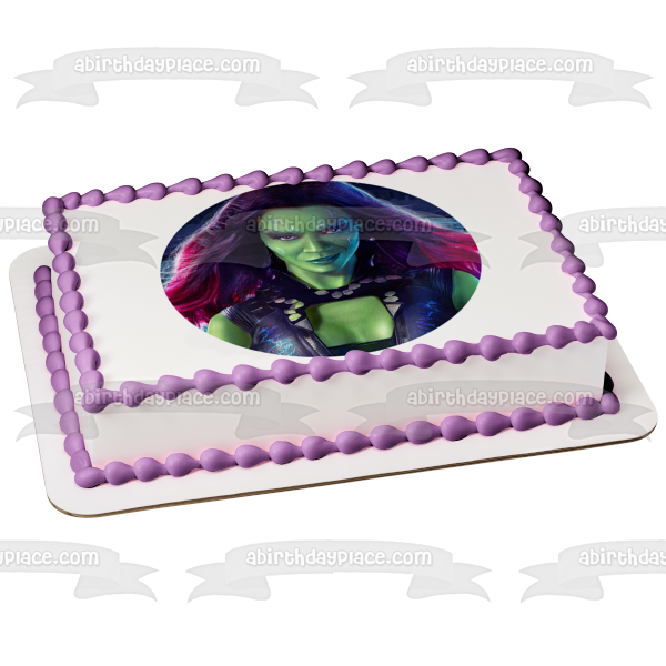 Marvel Gamora Zen Whoberi Ben Titan Edible Cake Topper Image ABPID15510