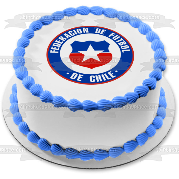 Fts 15 Chilie Logo Dream Soccer League Edible Cake Topper Image ABPID20633