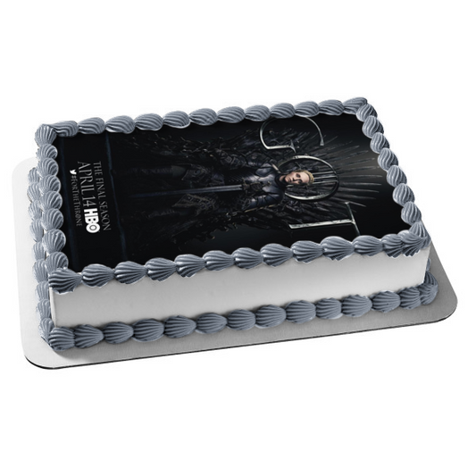 Juego de Tronos Trono de Hierro Brienne de Tarth Adorno comestible para tarta Imagen ABPID21745 