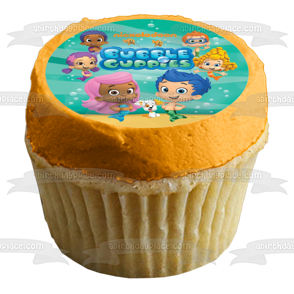 Bubble Guppies Log Gil Molly Deema Goby Oona Nonny Edible Cake Topper Image ABPID21746