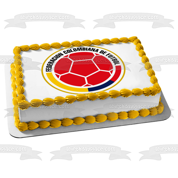 Escudo del equipo colombiano Logo Fcf Edible Cake Topper Imagen ABPID20643 