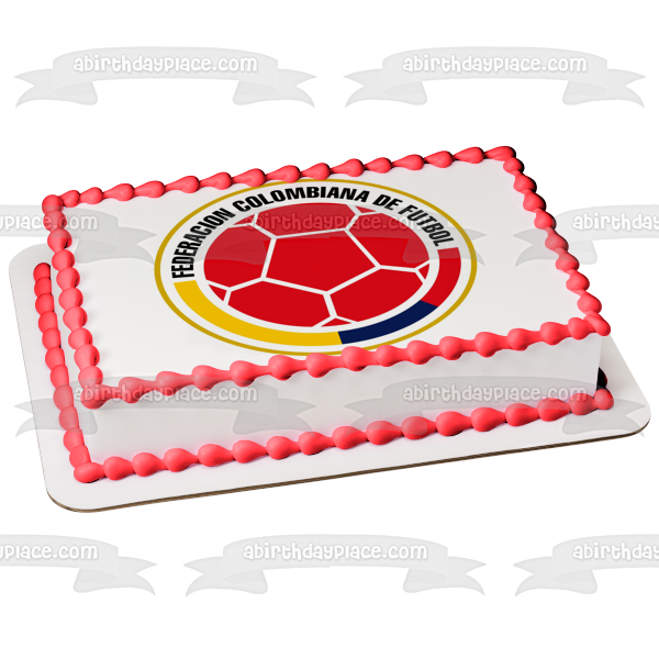 Escudo del equipo colombiano Logo Fcf Edible Cake Topper Imagen ABPID20643 