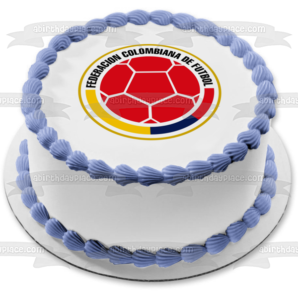 Escudo del equipo colombiano Logo Fcf Edible Cake Topper Imagen ABPID20643 