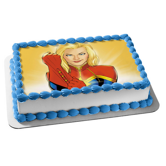 Marvel Comics Carol Susan Jane Danvers Edible Cake Topper Image ABPID22005