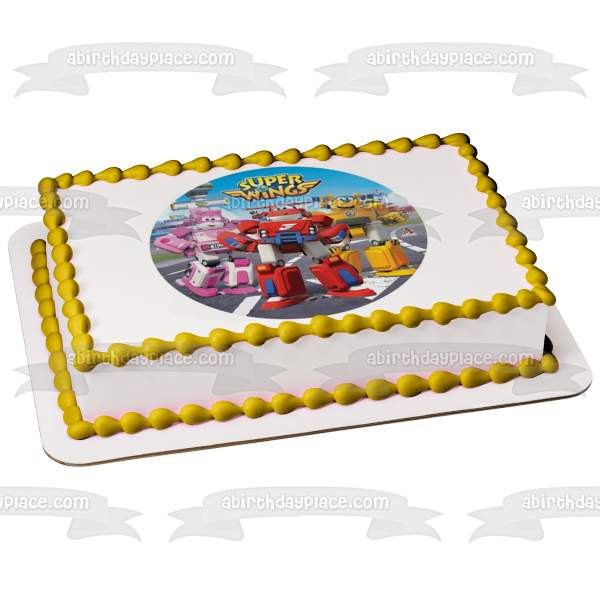 Super Wings Todd Dizzy Jett Edible Cake Topper Image ABPID22009