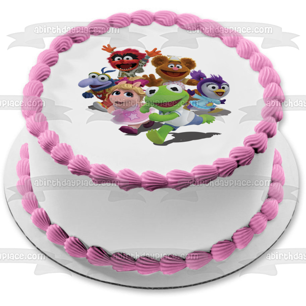 Muppet Babies Kermit Miss Piggy Gonzo Animal Fozzie Bear Summer Edible Cake Topper Image ABPID22031