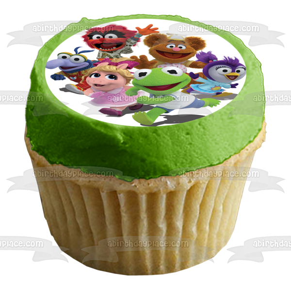 Muppet Babies Kermit Miss Piggy Gonzo Animal Fozzie Bear Summer Edible Cake Topper Image ABPID22031