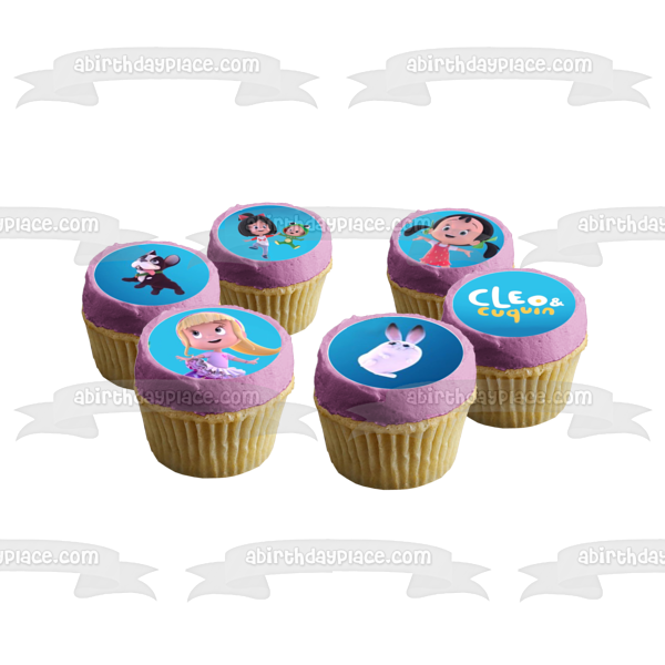 Cleo & Cuquin Cleo Cuquin Tete Pelusin Colitas Maripi 24 Count Cupcake Toppers Edible Cupcake Topper Images ABPID54089