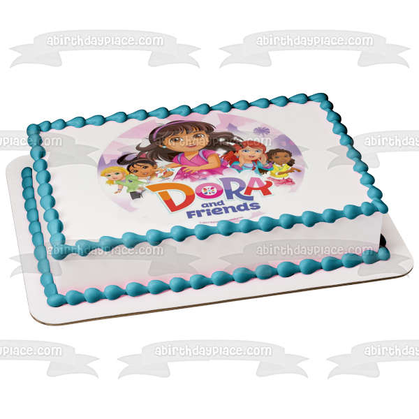 Dora and Friends Ira Sirina Mala Naiya Kate Alana Edible Cake Topper Image ABPID22046