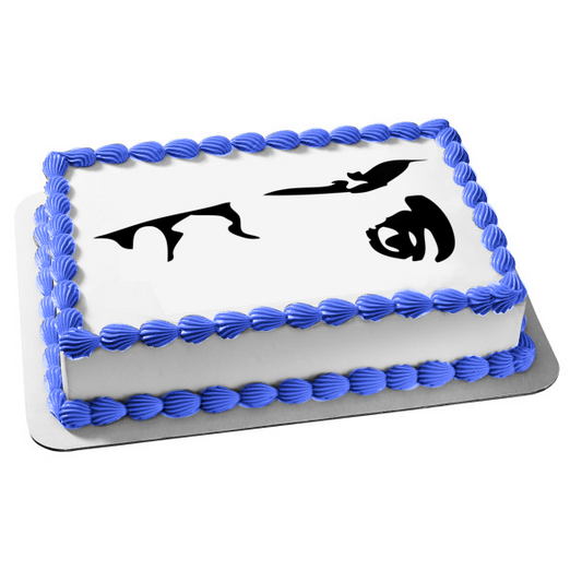 Elvis Presley Black and White Face Profile Edible Cake Topper Image ABPID22051