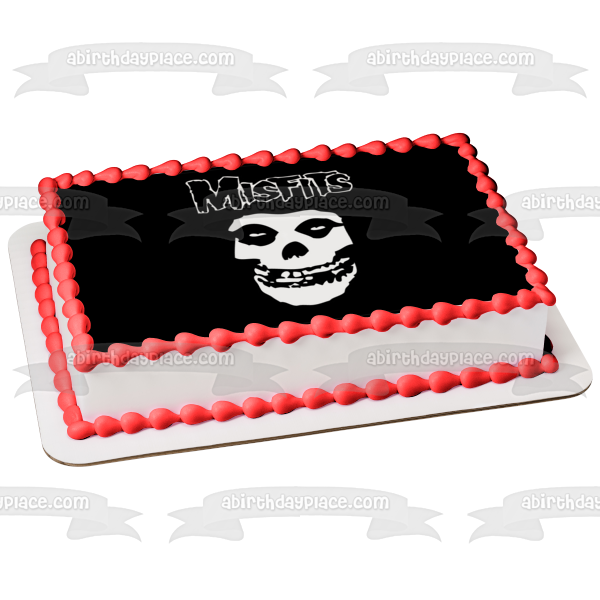 The Friend Misfits Logo the Crimson Ghost Edible Cake Topper Image ABPID22055