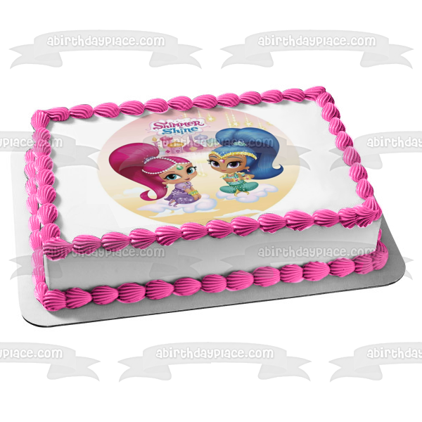 Shimmer and Shine Castle Edible Cake Topper Image ABPID22087