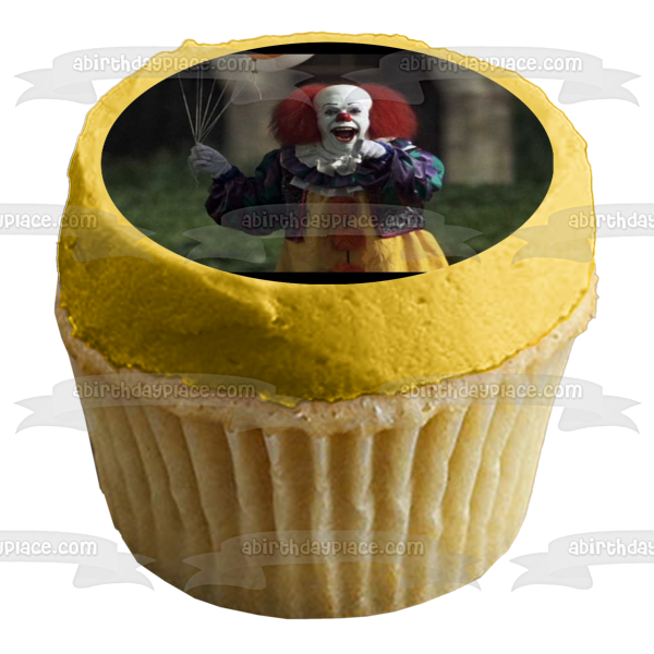 Stephen King It Pennywise Balloons Edible Cake Topper Image ABPID22091